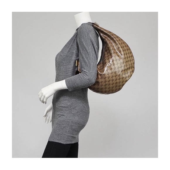 Gucci Tan GG Coated Canvas Duchessa Hobo Bag - Picture 5 of 11